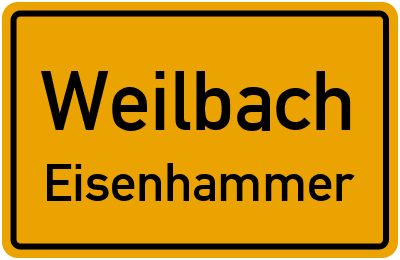 Straßenverzeichnis Weilbach Eisenhammer