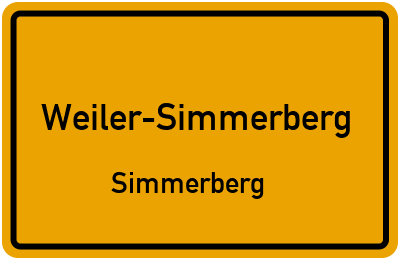 Ortsschild Weiler-Simmerberg Simmerberg