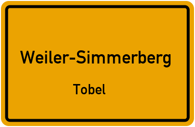 Straßenverzeichnis Weiler-Simmerberg Tobel