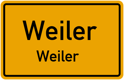Straßenverzeichnis Weiler Weiler