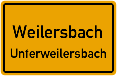 Straßenverzeichnis Weilersbach Unterweilersbach