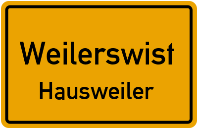 Straßenverzeichnis Weilerswist Hausweiler