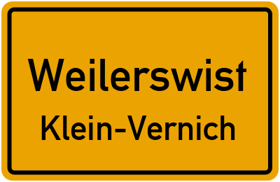Straßenverzeichnis Weilerswist Klein-Vernich