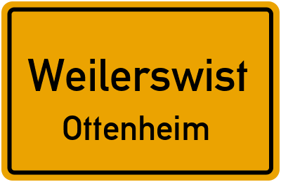 Ortsschild Weilerswist Ottenheim