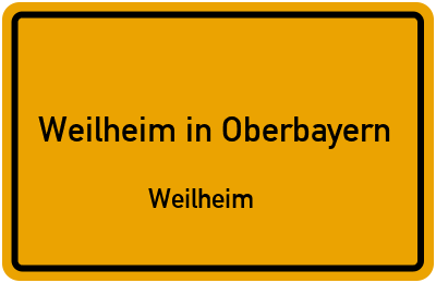 Straßenverzeichnis Weilheim in Oberbayern Weilheim