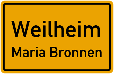 Straßenverzeichnis Weilheim Maria Bronnen