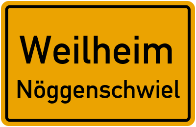 Ortsschild Weilheim Nöggenschwiel