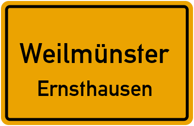 Straßenverzeichnis Weilmünster Ernsthausen