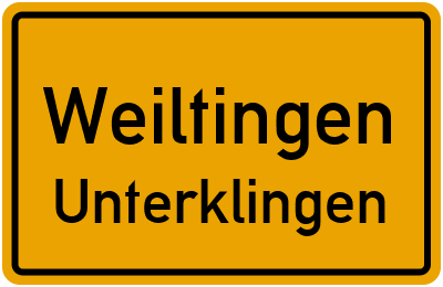 Straßenverzeichnis Weiltingen Unterklingen