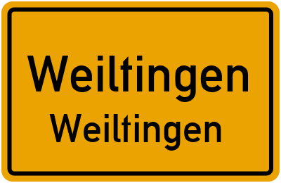 Ortsschild Weiltingen Weiltingen