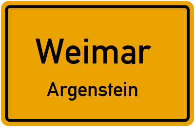 Straßenverzeichnis Weimar Argenstein