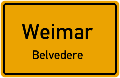 Straßenverzeichnis Weimar Belvedere
