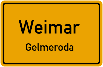 Straßenverzeichnis Weimar Gelmeroda