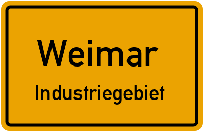 Straßenverzeichnis Weimar Industriegebiet