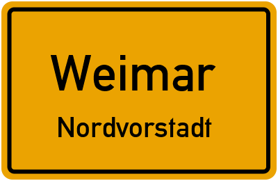 Straßenverzeichnis Weimar Nordvorstadt
