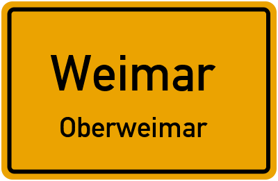 Straßenverzeichnis Weimar Oberweimar