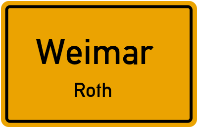 Straßenverzeichnis Weimar Roth