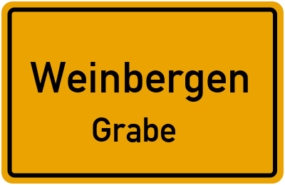 Straßenverzeichnis Weinbergen Grabe