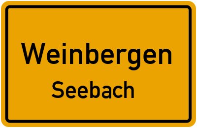 Straßenverzeichnis Weinbergen Seebach