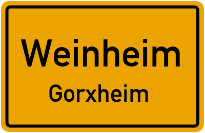 Straßenverzeichnis Weinheim Gorxheim