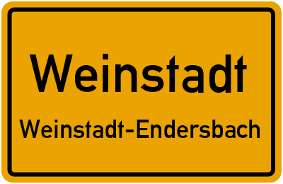 Straßenverzeichnis Weinstadt Weinstadt-Endersbach