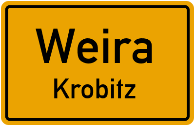 Straßenverzeichnis Weira Krobitz