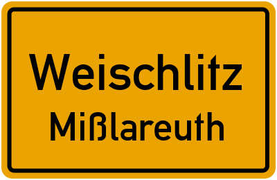 Ortsschild Weischlitz Mißlareuth