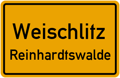 Ortsschild Weischlitz Reinhardtswalde
