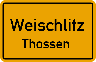 Straßenverzeichnis Weischlitz Thossen