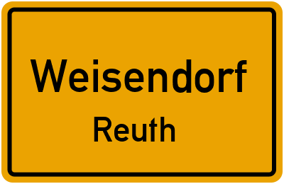 Straßenverzeichnis Weisendorf Reuth