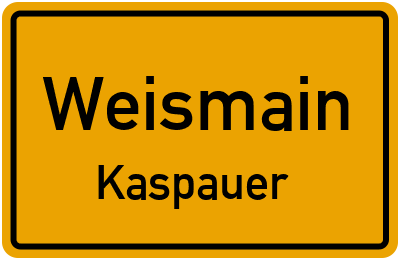 Straßenverzeichnis Weismain Kaspauer