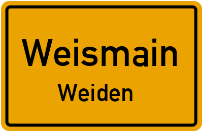Straßenverzeichnis Weismain Weiden