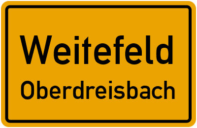 Straßenverzeichnis Weitefeld Oberdreisbach