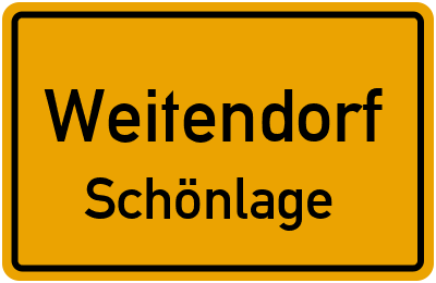 Straßenverzeichnis Weitendorf Schönlage