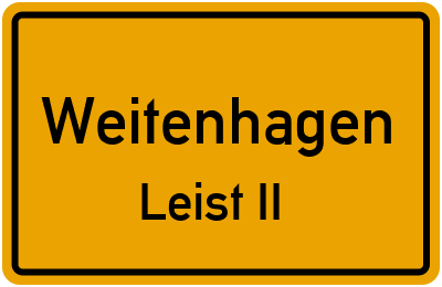 Straßenverzeichnis Weitenhagen Leist II