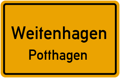 Straßenverzeichnis Weitenhagen Potthagen