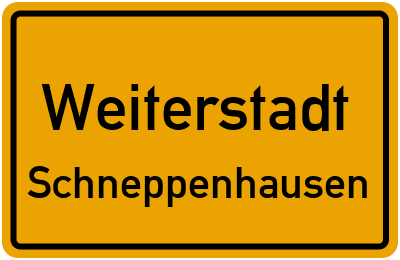 Ortsschild Weiterstadt Schneppenhausen