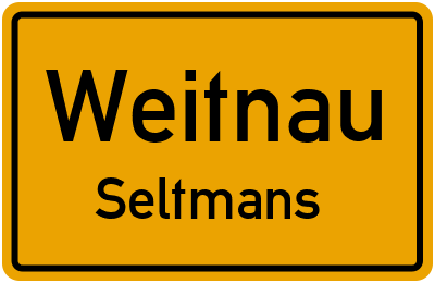 Ortsschild Weitnau Seltmans
