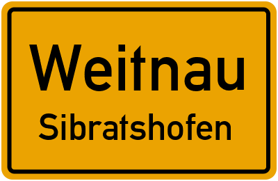 Ortsschild Weitnau Sibratshofen