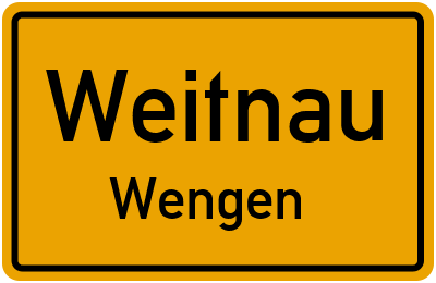 Straßenverzeichnis Weitnau Wengen