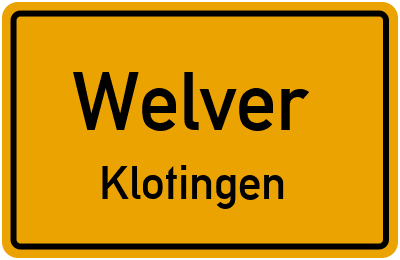 Straßenverzeichnis Welver Klotingen