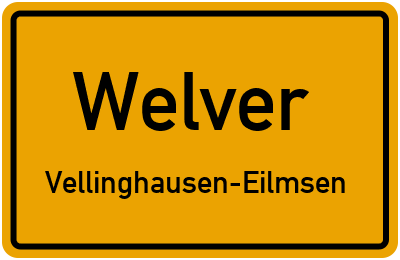 Straßenverzeichnis Welver Vellinghausen-Eilmsen