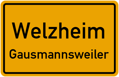 Straßenverzeichnis Welzheim Gausmannsweiler