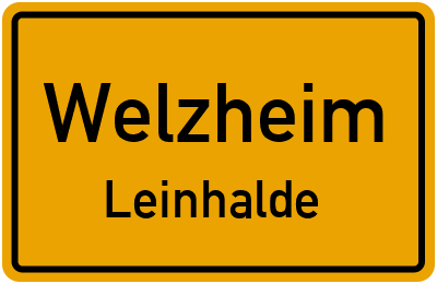 Straßenverzeichnis Welzheim Leinhalde