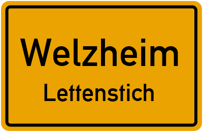 Straßenverzeichnis Welzheim Lettenstich