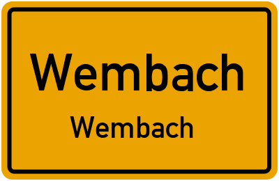 Straßenverzeichnis Wembach Wembach
