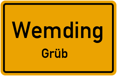 Straßenverzeichnis Wemding Grüb