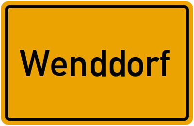Ortsschild von Gemeinde Wenddorf in Sachsen-Anhalt