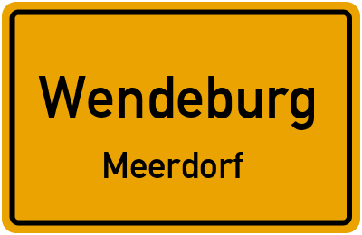 Ortsschild Wendeburg Meerdorf