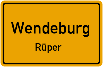 Ortsschild Wendeburg Rüper